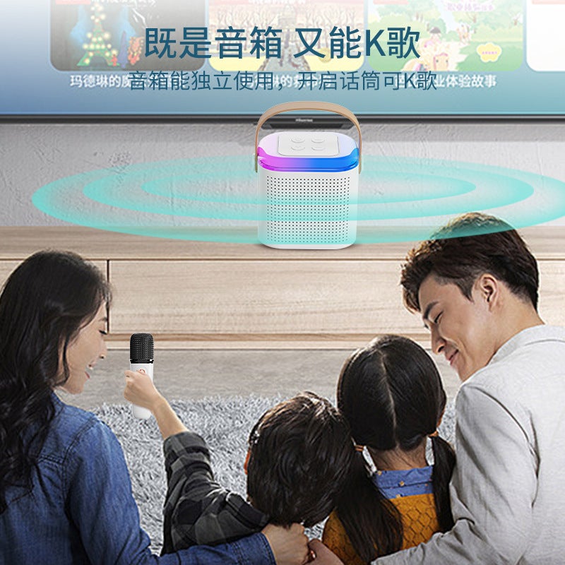 Wireless Bluetooth Karaoke Speaker, Small With Microphone, Portable Family Interactive Party Ktv Subwoofer - Image 5